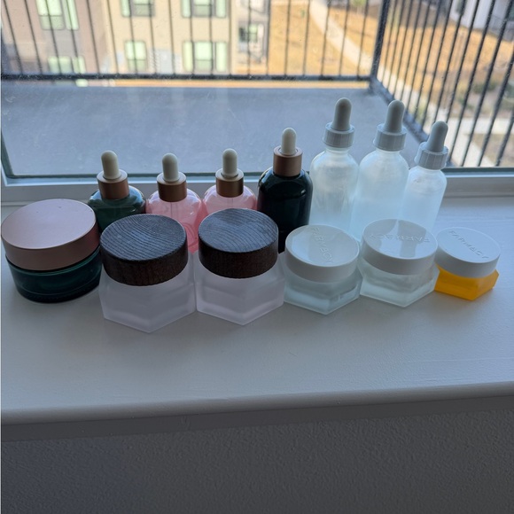 Other - Glass Dropper Bottle & Jar Bundle – DIY Refill